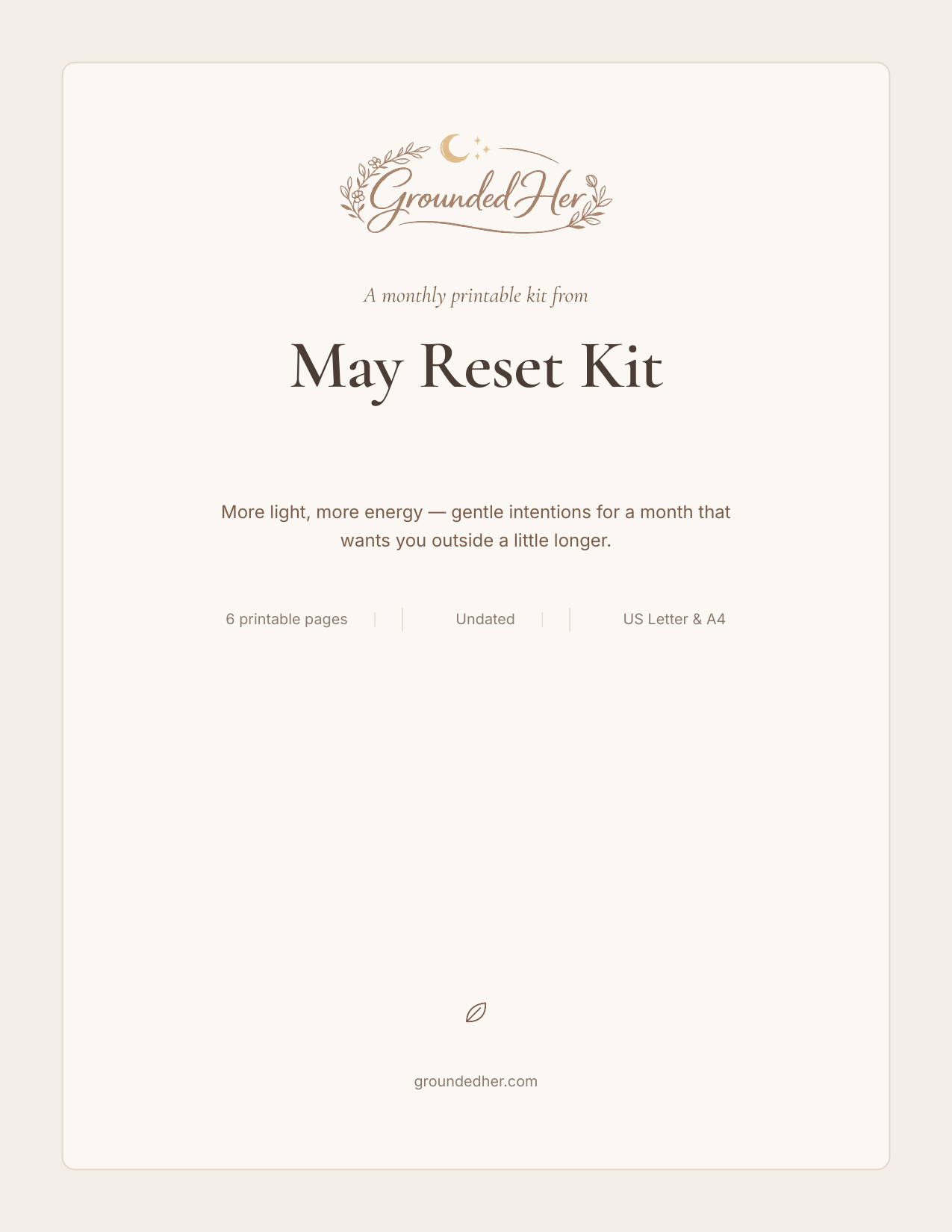 May Reset Kit cover