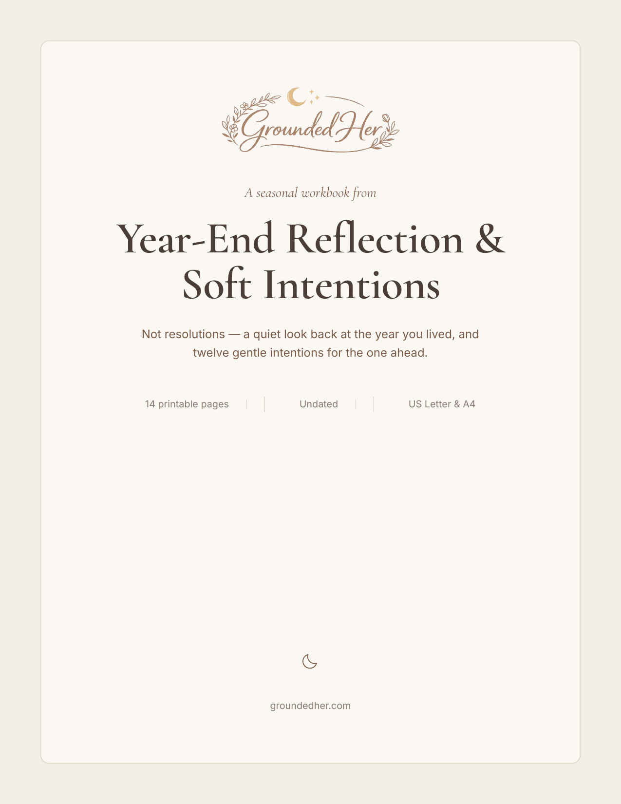 Year-End Reflection & Soft Intentions cover
